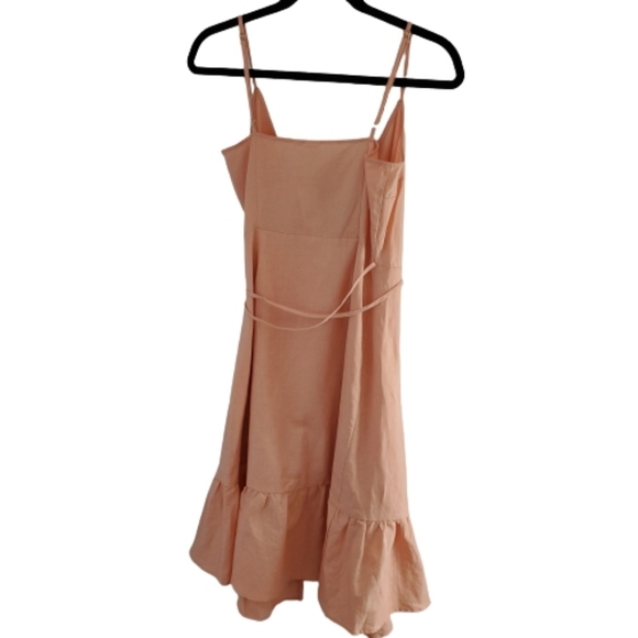 GAP Cami Wrap Ruffle Dress, Dusty Pink, XS - Picture 3 of 7